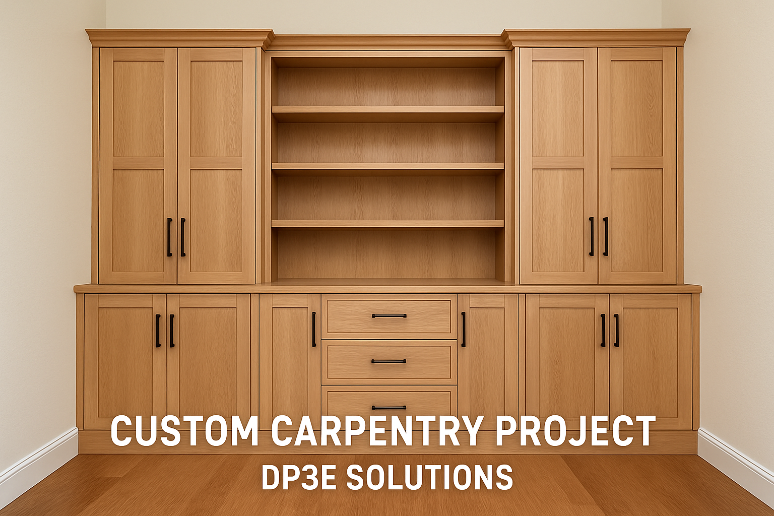 Custom carpentry project completed by DP3E Solutions